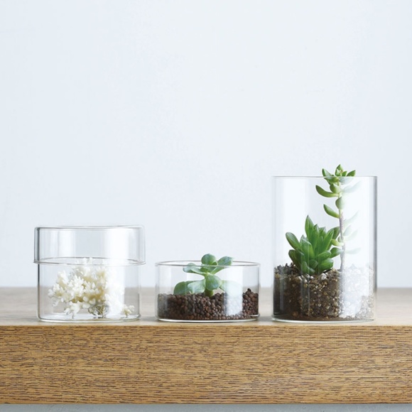 KINTO SCHALE glass case 4x2in NIB, many uses for stylish storage/decor - Picture 6 of 8